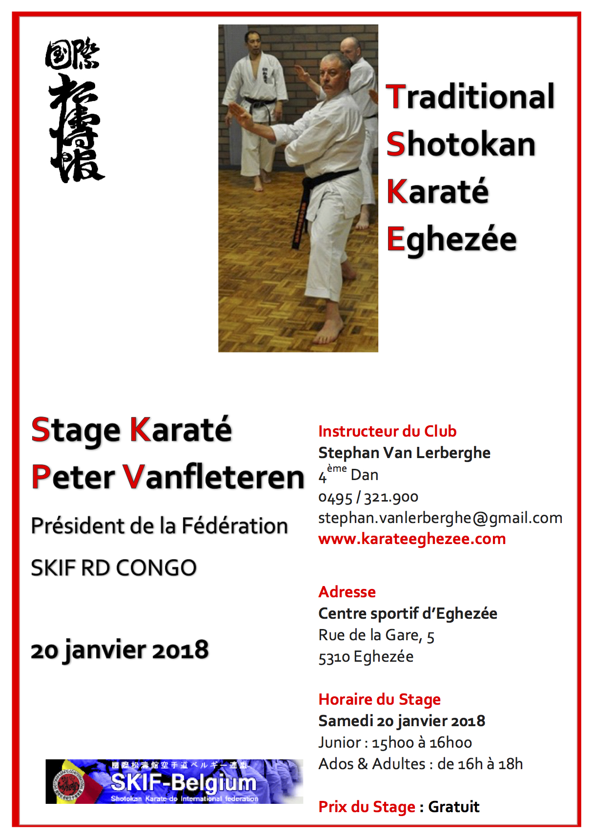 Affiche de stage peter 20 janvier 2018