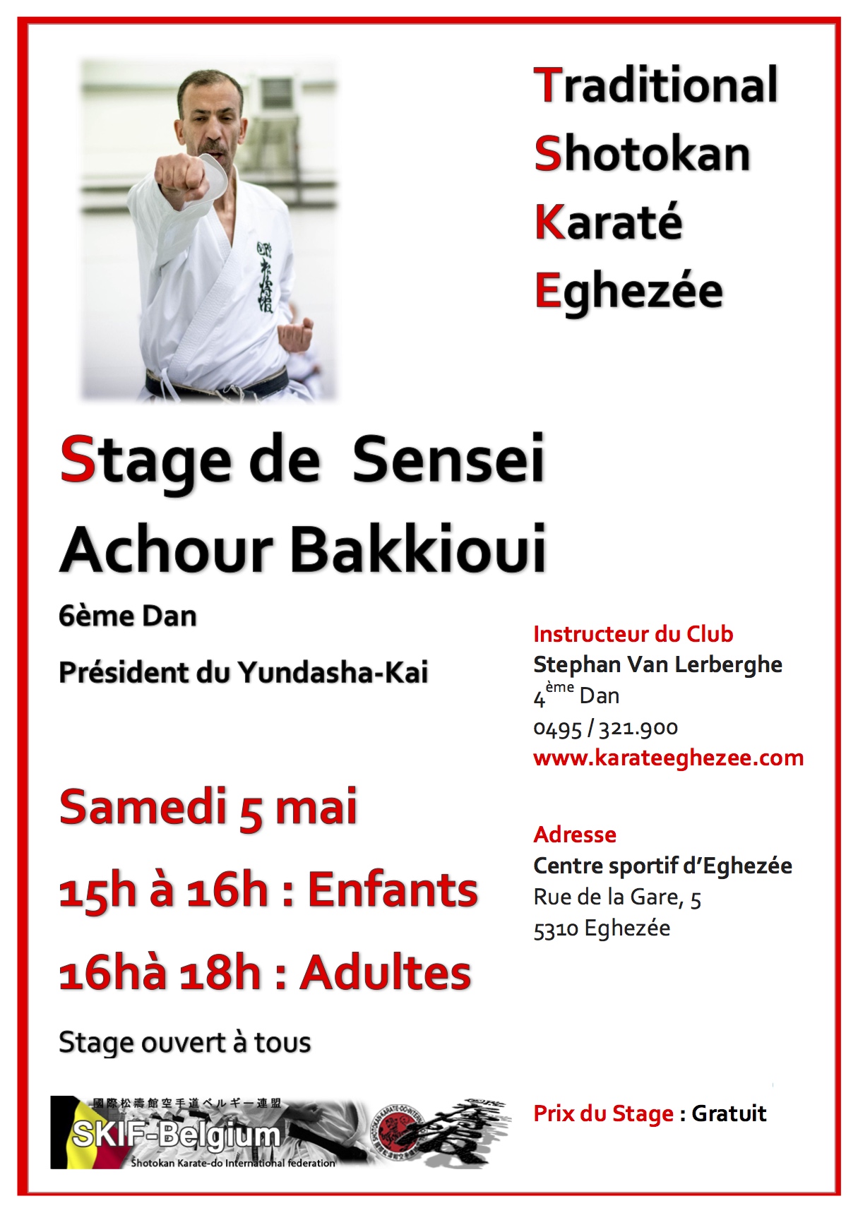 Tsk egheze e 2018 cours sensei achour 5 mai 2018